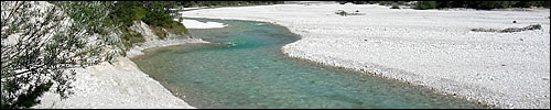 Isar River in the Karwendel Alpine Park