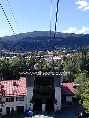 The Karwendelbahn cable car in  Mittenwald