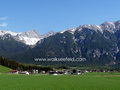 The upper Leutasch valley in the Austrian Tyrol